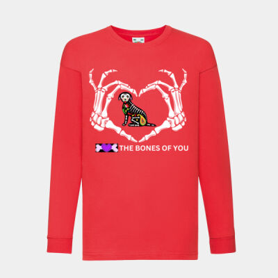 Long sleeved Love The Bones Of You Kid's T-shirt Thumbnail