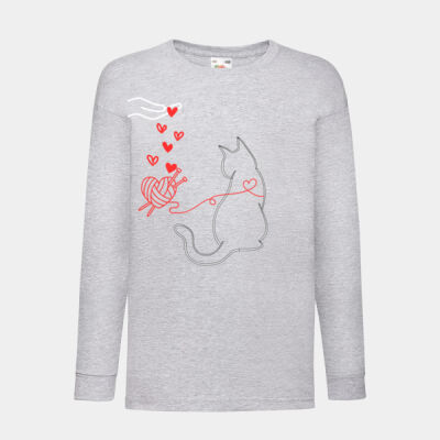 Cat Lover Long-sleeved T-shirt for Children Thumbnail